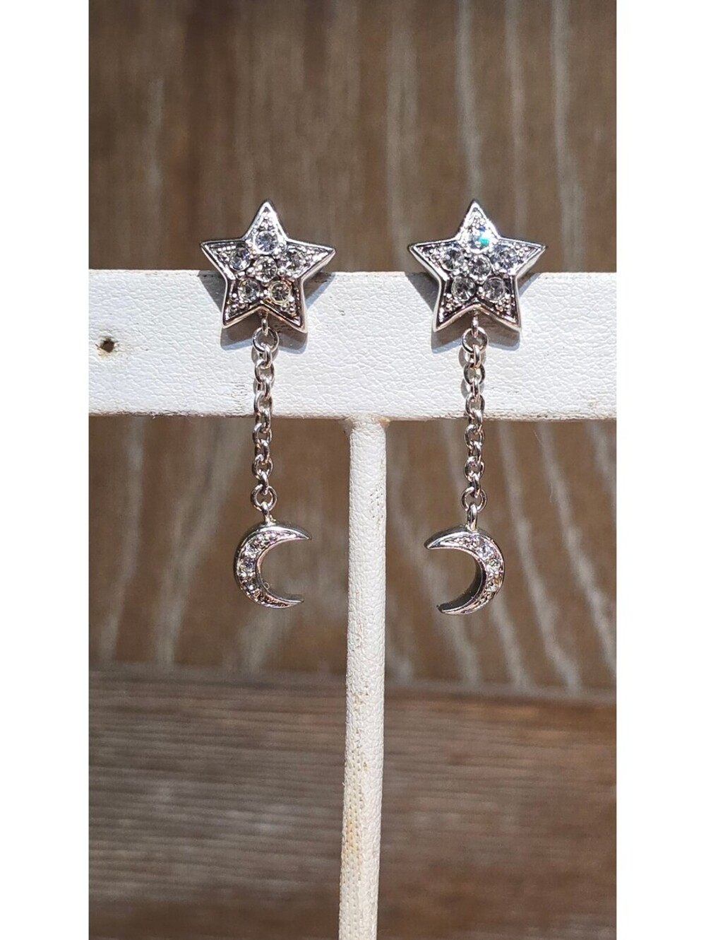 Star & Crescent Moon Dangle Earrings